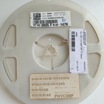 10 x 147K 1/8W 1% 100PPM SMD PHYCOMP RESISTOR. (R196) CA392U4900F080721