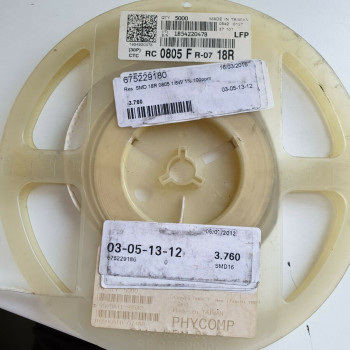 10 x 18R 1/8W 1% 100PPM SMD PHYCOMP RESISTOR. (R199) CA392U1500F080721