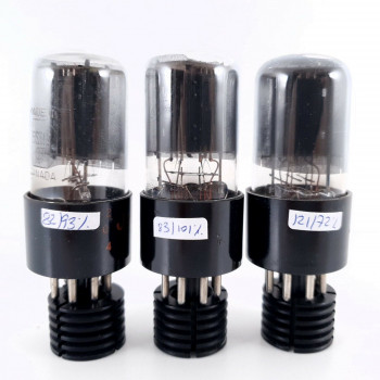 3 X JAN CL 6SN7GT MARCONI TUBE. BLACK PLATES. 1940s PROD. MATCHED PAIR+1 AC  ENA 2