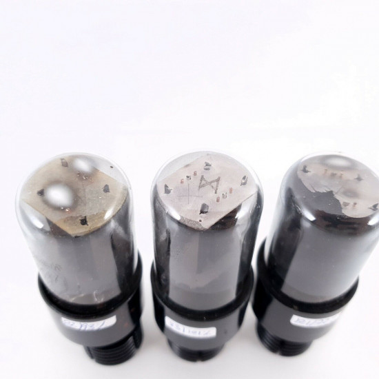 3 X JAN CL 6SN7GT MARCONI TUBE. BLACK PLATES. 1940s PROD. MATCHED PAIR+1 AC  ENA