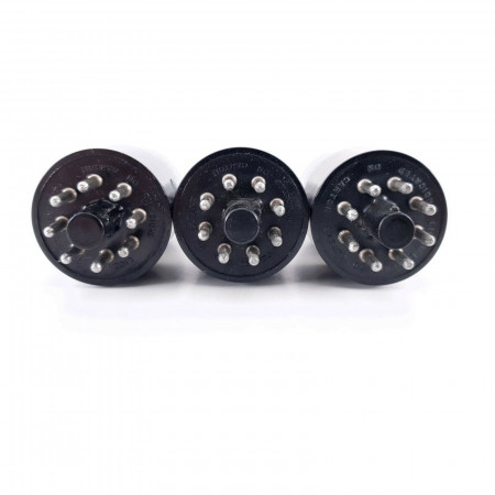 3 X JAN CL 6SN7GT MARCONI TUBE. BLACK PLATES. 1940s PROD. MATCHED PAIR+1 AC  ENA