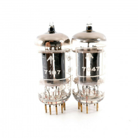 2 X CV4068 TUBE. BRIMAR PRODUCTION. 17MM BLACK PLATES. 1970s PRODUCTION. CF  ENA