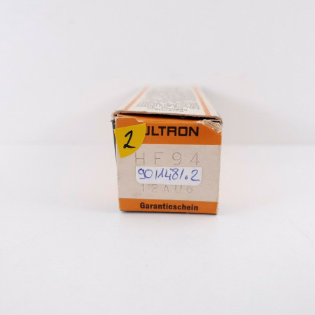 1 X 12AU6 / HF94 ULTRON TUBE. 2. CH50
