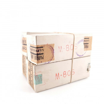 4 X M80S TUBE. 1950s MARCONI PROD. BLACK PLATES. AH  ENA