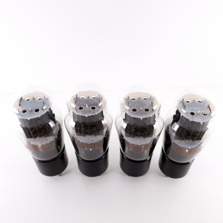 4 X M80S TUBE. 1950s MARCONI PROD. BLACK PLATES. AH  ENA