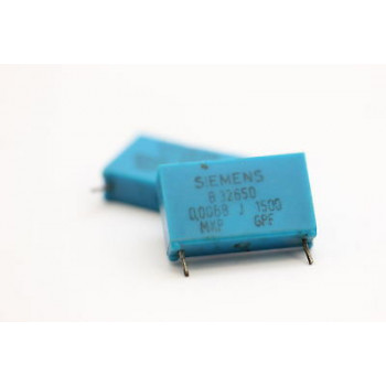 POLYESTER CAPACITOR 0.0068uF 1500V SIEMENS B32650 NOS (New Old Stock) 1PC.CA65U2