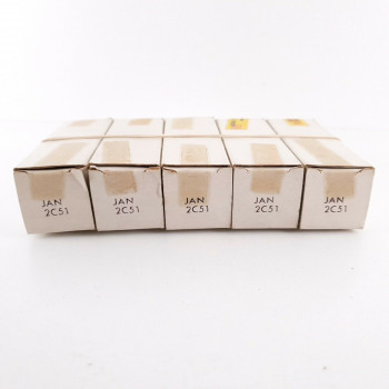 5 X JAN 2C51 SYLVANIA TUBE. 1960s PRODUCTION. NOS/NIB AH  ENA
