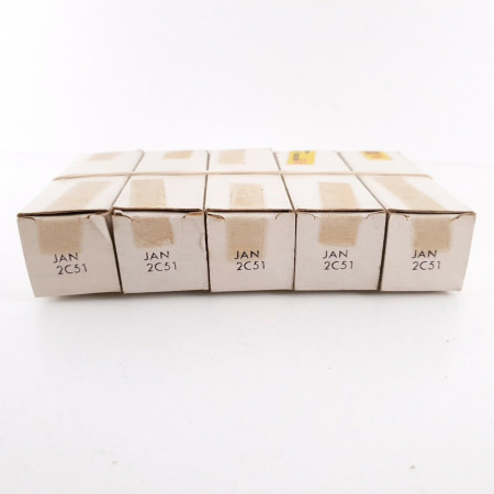 5 X JAN 2C51 SYLVANIA TUBE. 1960s PRODUCTION. NOS/NIB AH  ENA