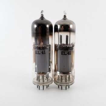 2 X EL41 MINIWATT TUBE. SOLID GETTER. 1950s PROD. CV  ENA 2