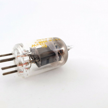1 X JW 6AS6 / 409A WESTERN ELECTRIC TUBE. BLACK PLATES SQUARE GETTER 82% CV  ENA