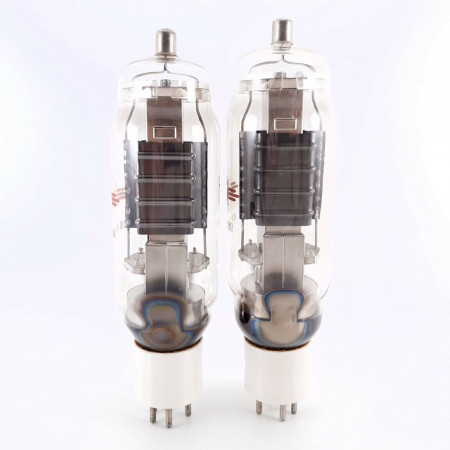 2 X OS41/1250 / 804 TUNGSRAM RADIO TUBE. BLACK PLATES. CERAMIC BASE. AC  ENA