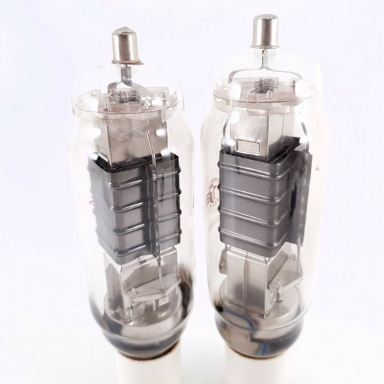2 X OS41/1250 / 804 TUNGSRAM RADIO TUBE. BLACK PLATES. CERAMIC BASE. AC  ENA