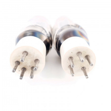 2 X OS41/1250 / 804 TUNGSRAM RADIO TUBE. BLACK PLATES. CERAMIC BASE. AC  ENA