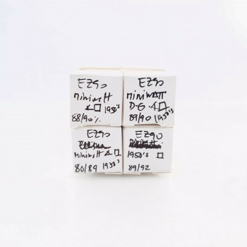 4 X EZ90 / 6X4 TUBE. MINIWATT BRAND. BLACK PLATES. SPAIN. MATCHED QUAD. CO  ENA