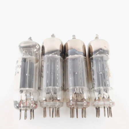 4 X EZ90 / 6X4 TUBE. MINIWATT BRAND. BLACK PLATES. SPAIN. MATCHED QUAD. CO  ENA