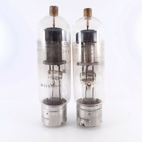2 X RGQ10/4d TELEFUNKEN TUBE. METAL BASE. AC  ENA