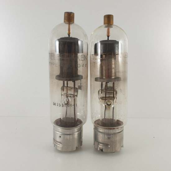 2 X RGQ10/4d TELEFUNKEN TUBE. METAL BASE. AC  ENA