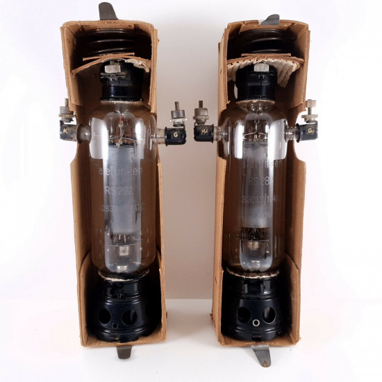 2 X RS282 TELEFUNKEN TUBE. 1940s PRODUCTION. AC  ENA