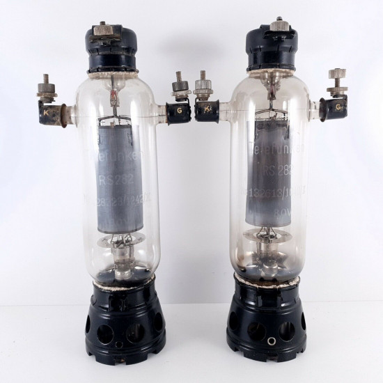 2 X RS282 TELEFUNKEN TUBE. 1940s PRODUCTION. AC  ENA