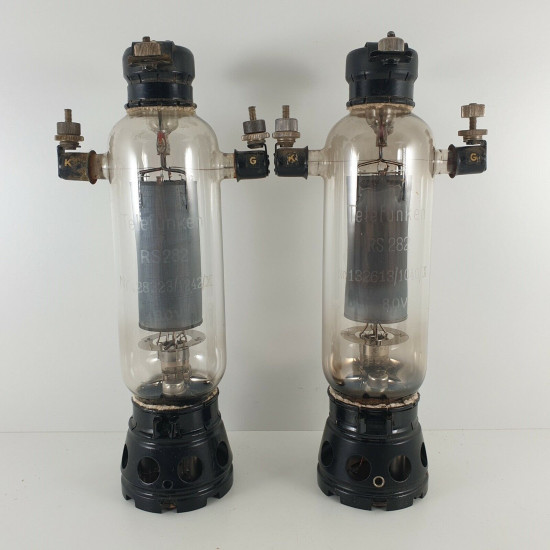 2 X RS282 TELEFUNKEN TUBE. 1940s PRODUCTION. AC  ENA