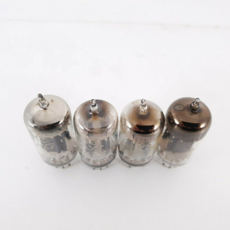 4 X 12AX7 TUBE. GE BRAND. 17MM. D-G. MATCHED QUAD. CO  ENA