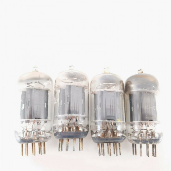 4 X 12AX7 TUBE. GE BRAND. 17MM. D-G. MATCHED QUAD. CO  ENA