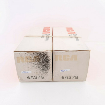 2 X 6AS7G TUBE. RCA BRAND. GREY PLATES. 3 MICAS. CO  ENA