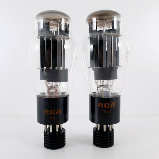 2 X 6AS7G TUBE. RCA BRAND. GREY PLATES. 3 MICAS. CO  ENA