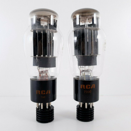 2 X 6AS7G TUBE. RCA BRAND. GREY PLATES. 3 MICAS. CO  ENA