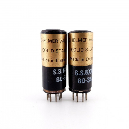 2 X SS 6X4 CHELMER SOLID STATE TUBE. 1980s PRODUCTION. NOS/NIB AH  ENA