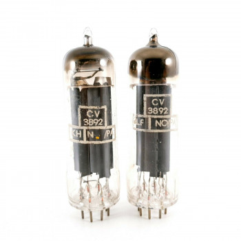2 X AZ41 / CV3892 TUBE. PHILIPS (KLU) BRAND. MATCHED PAIR. D-GETTER. CA  ENA 2