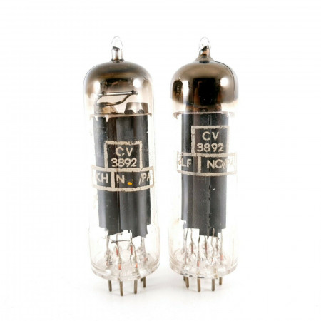 2 X AZ41 / CV3892 TUBE. PHILIPS (KLU) BRAND. MATCHED PAIR. D-GETTER. CA  ENA