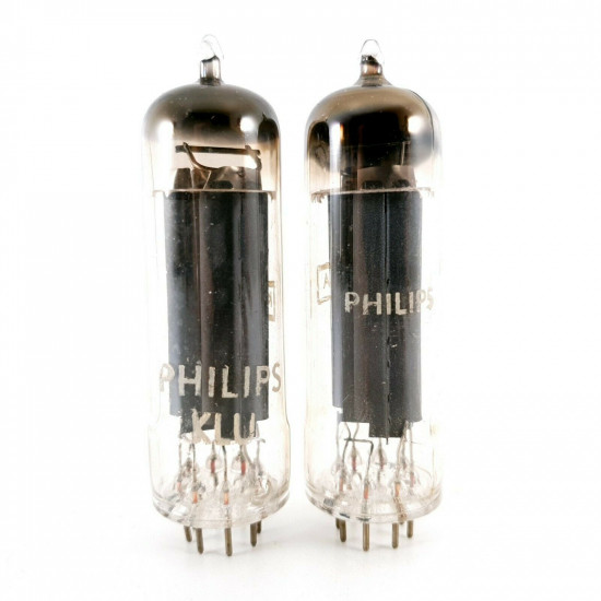 2 X AZ41 / CV3892 TUBE. PHILIPS (KLU) BRAND. MATCHED PAIR. D-GETTER. CA  ENA
