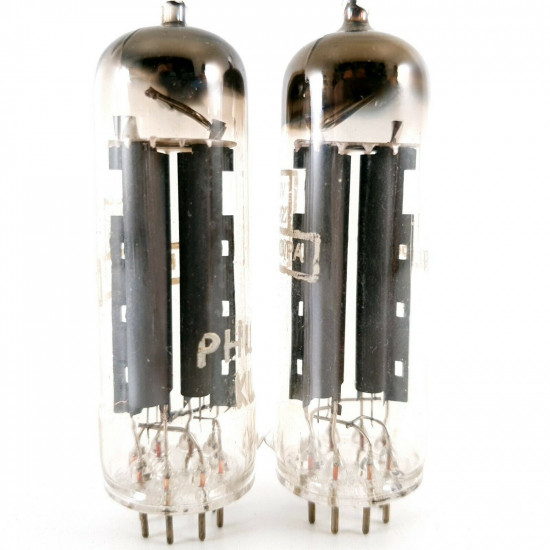 2 X AZ41 / CV3892 TUBE. PHILIPS (KLU) BRAND. MATCHED PAIR. D-GETTER. CA  ENA