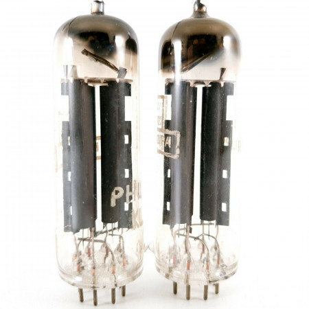 2 X AZ41 / CV3892 TUBE. PHILIPS (KLU) BRAND. MATCHED PAIR. D-GETTER. CA  ENA