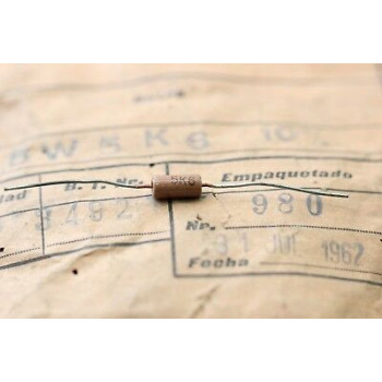 VINTAGE PIHER RESISTOR. 1/2W 5K6 10% *1 PC* NOS (New Old Stock) 1960´S