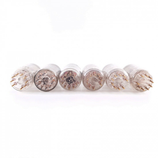 6 X EC81 TUBE. 1950-60s PHILIPS PRODUCTION. GOLD PIN. AF  ENA