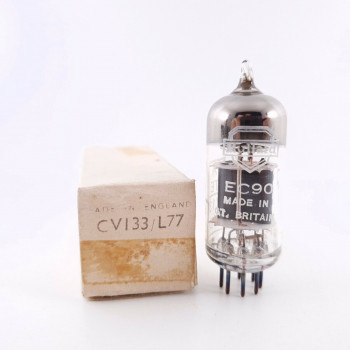 1 X CV133/L77 / EC90 MULLARD TUBE. 1960s BRITISH ARMY PROD. COPPER RODS. AF  ENA