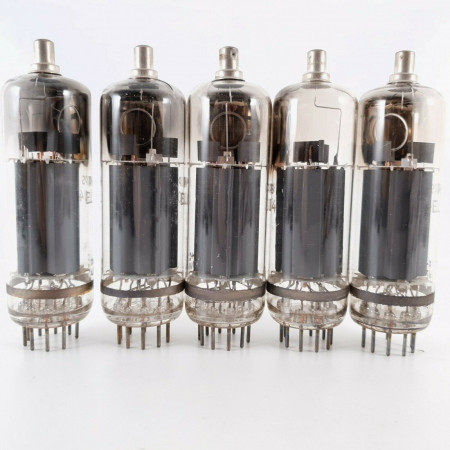 5 X EL504 TUBE. PHILIPS BRAND. VERTICAL HALO GETTER. CO  ENA