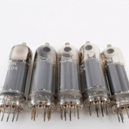 5 X EL504 TUBE. PHILIPS BRAND. VERTICAL HALO GETTER. CO  ENA