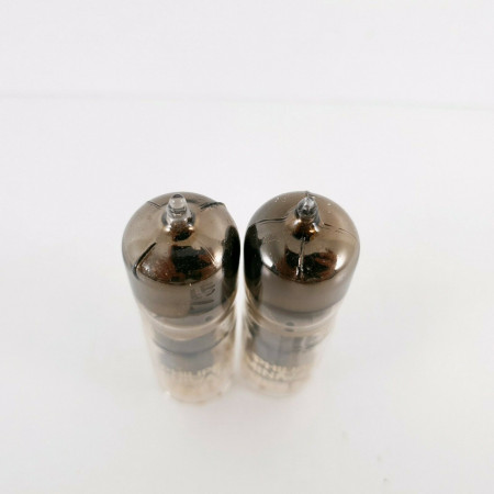 2X E80CC PHILIPS-MINIWATT. GOLDPIN. PINCHED WAIST. U-FOIL. MATCHED PAIR. CK  ENA