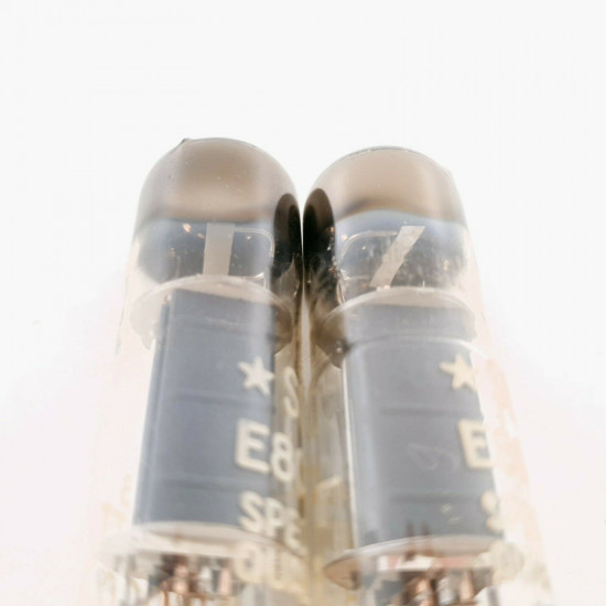 2X E80CC PHILIPS-MINIWATT. GOLDPIN. PINCHED WAIST. U-FOIL. MATCHED PAIR. CK  ENA