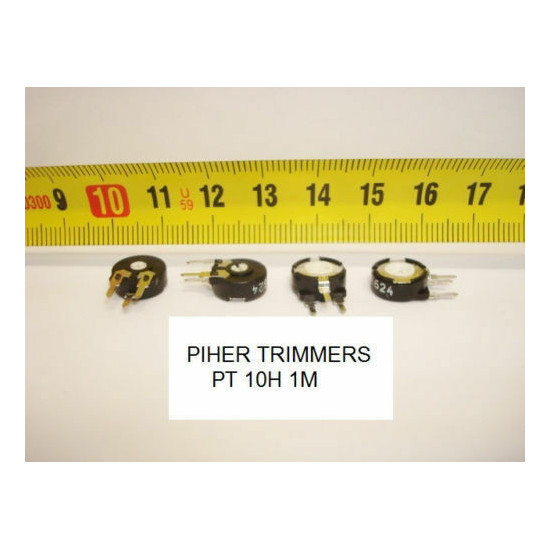 2 x POTENCIOMETROS - TRIMMERS. PIHER PCB PT10H 1 MOhm (10mm. diametro. Lineal)