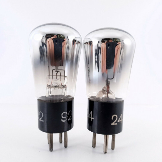 2 X RE144 TELEFUNKEN TUBE. 1940s PROD. NOS. AD  ENA