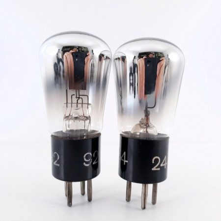 2 X RE144 TELEFUNKEN TUBE. 1940s PROD. NOS. AD  ENA