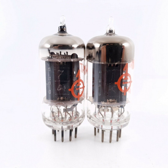 2 X 6158 NATIONAL TUBE. BRITISH PROD. 17MM BLACK PLATES. MATCHED PAIR. AD  ENA