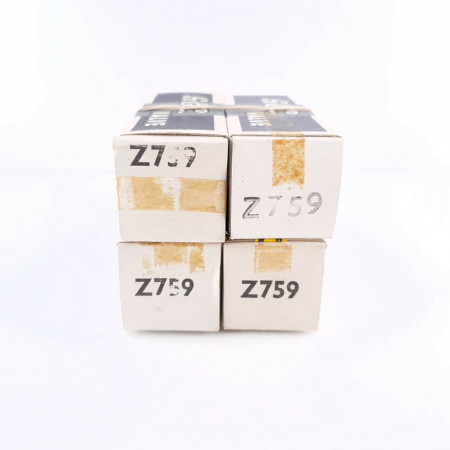 4 X Z759 / CV5060 GEC TUBE. 1960s PRODUCTION. SMOKED GLASS. AD  ENA