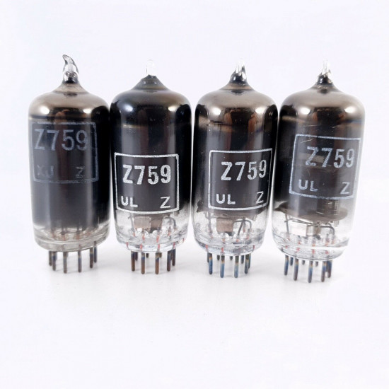 4 X Z759 / CV5060 GEC TUBE. 1960s PRODUCTION. SMOKED GLASS. AD  ENA