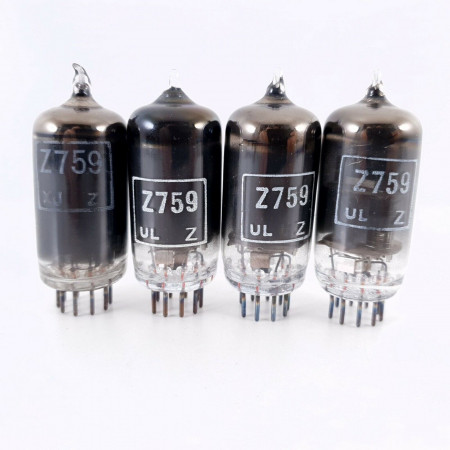 4 X Z759 / CV5060 GEC TUBE. 1960s PRODUCTION. SMOKED GLASS. AD  ENA