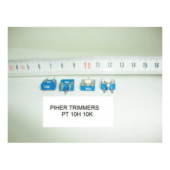2 x POTENCIOMETROS - TRIMMERS. ACP PCB PT10H 10 KOhm (10mm. diametro. Lineal)